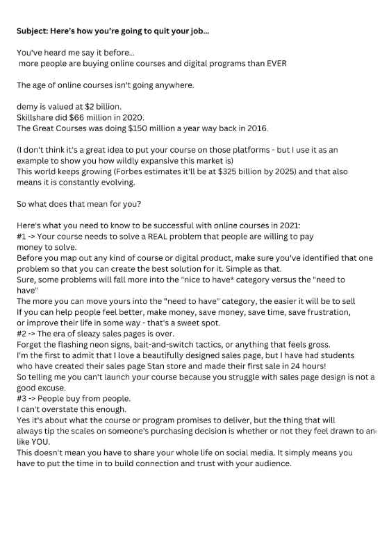 Emails That Sell