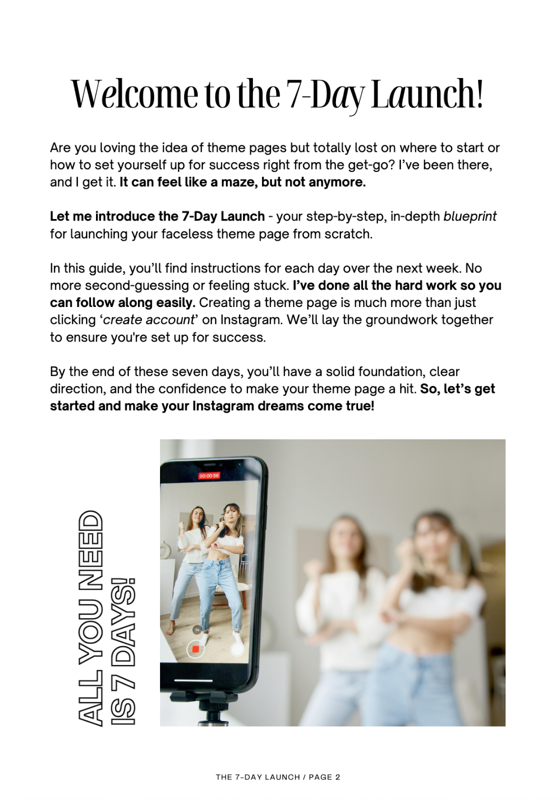 Launch Your Profitable Insta Theme Page