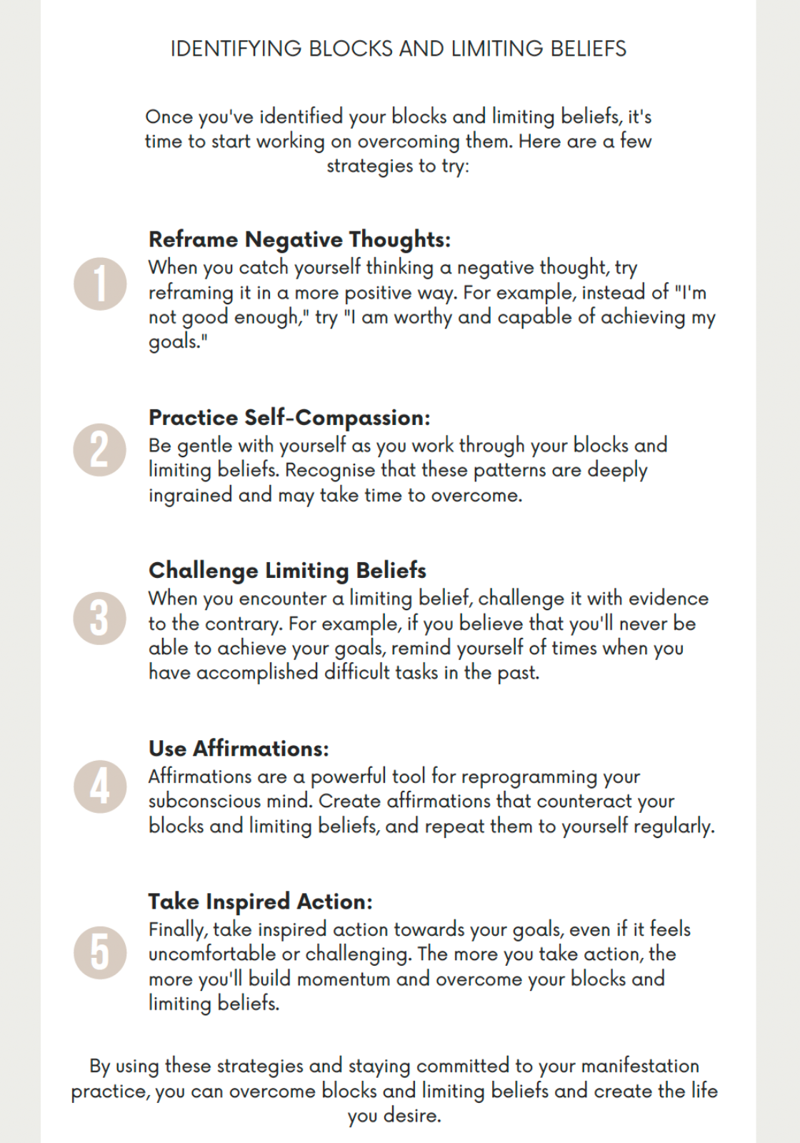 The Art of Manifestation
